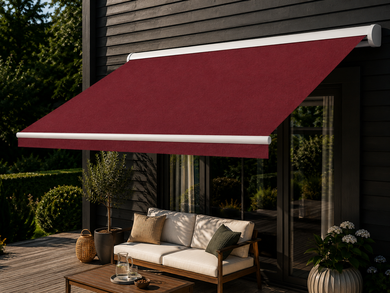 Standard terrassemarkise – Bærrød